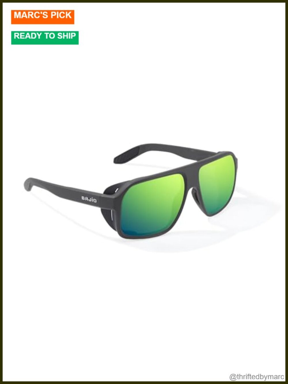 Extra Large Wrap Sunglasses for Fishing with Polarized Glass Lenses
